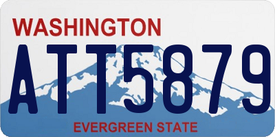 WA license plate ATT5879