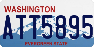 WA license plate ATT5895