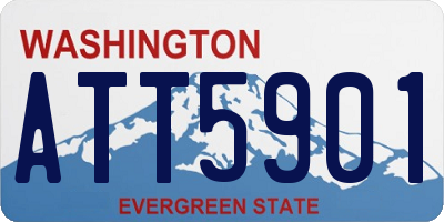 WA license plate ATT5901