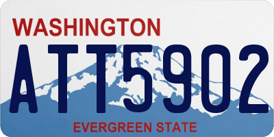 WA license plate ATT5902