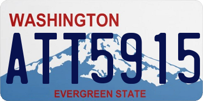 WA license plate ATT5915