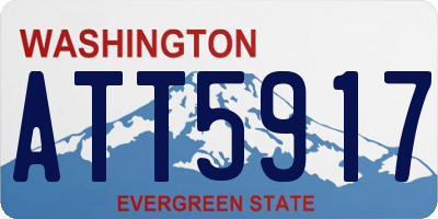 WA license plate ATT5917