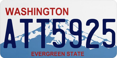 WA license plate ATT5925
