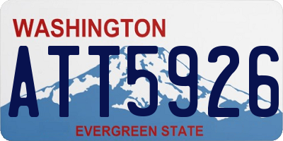 WA license plate ATT5926