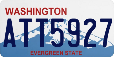 WA license plate ATT5927