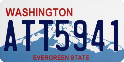 WA license plate ATT5941