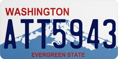 WA license plate ATT5943