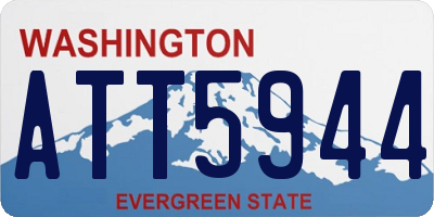 WA license plate ATT5944