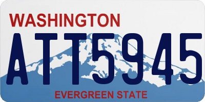 WA license plate ATT5945