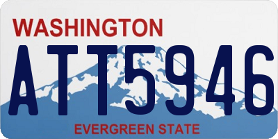 WA license plate ATT5946