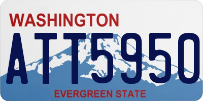 WA license plate ATT5950