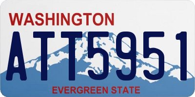 WA license plate ATT5951