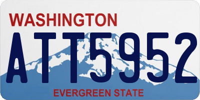 WA license plate ATT5952