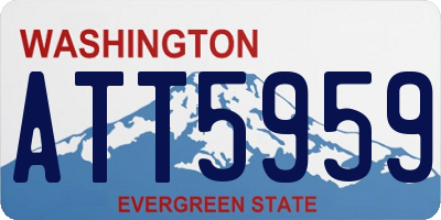WA license plate ATT5959