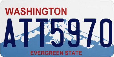 WA license plate ATT5970