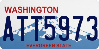 WA license plate ATT5973