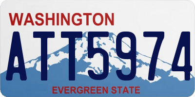 WA license plate ATT5974