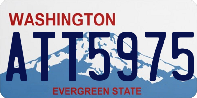 WA license plate ATT5975
