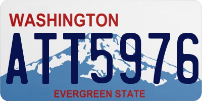 WA license plate ATT5976