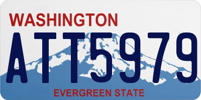 WA license plate ATT5979