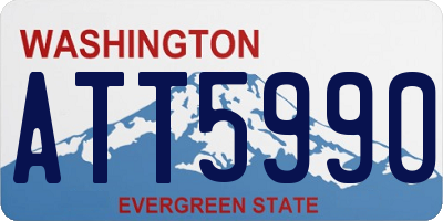 WA license plate ATT5990