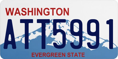 WA license plate ATT5991