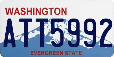 WA license plate ATT5992