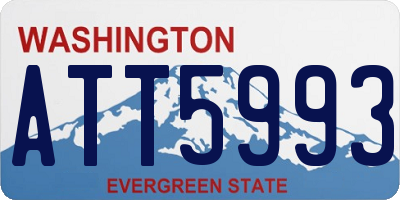WA license plate ATT5993