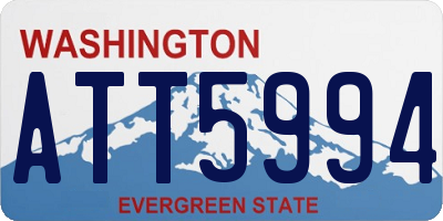 WA license plate ATT5994