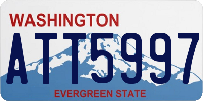 WA license plate ATT5997