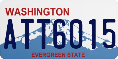 WA license plate ATT6015