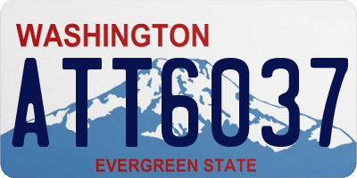 WA license plate ATT6037