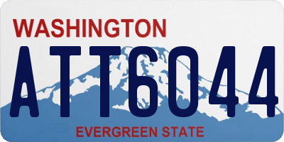 WA license plate ATT6044