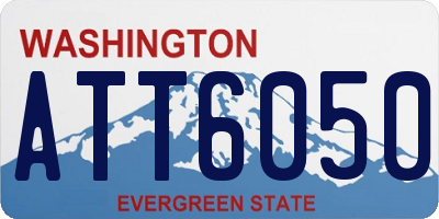 WA license plate ATT6050