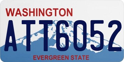 WA license plate ATT6052
