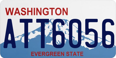 WA license plate ATT6056
