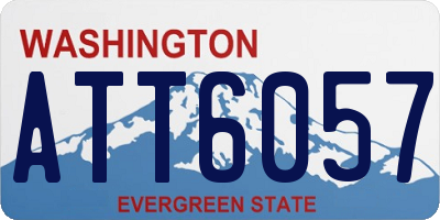 WA license plate ATT6057