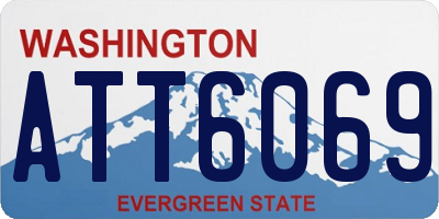 WA license plate ATT6069