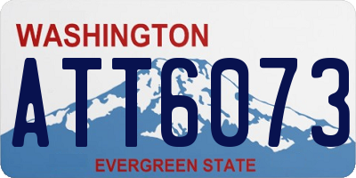 WA license plate ATT6073