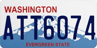 WA license plate ATT6074