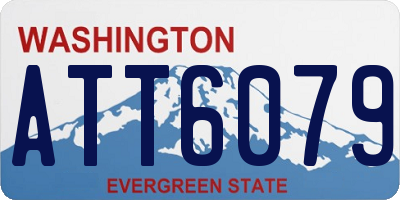 WA license plate ATT6079
