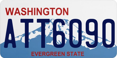 WA license plate ATT6090