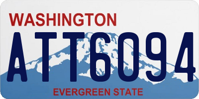 WA license plate ATT6094