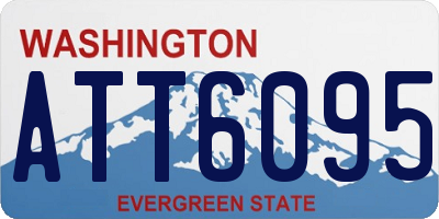 WA license plate ATT6095