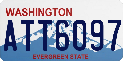WA license plate ATT6097