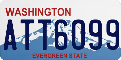 WA license plate ATT6099
