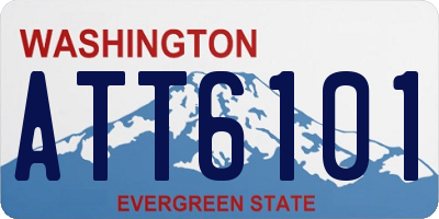 WA license plate ATT6101