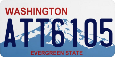 WA license plate ATT6105