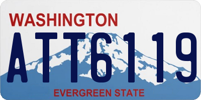 WA license plate ATT6119