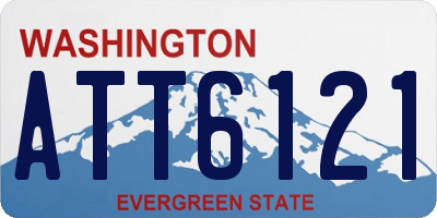 WA license plate ATT6121